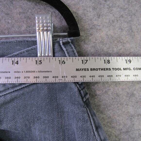 Lee Jeans Womens 16 Petite Light Blue Made in USA High Rise Tapered 100% Cotton - Picture 2 of 9